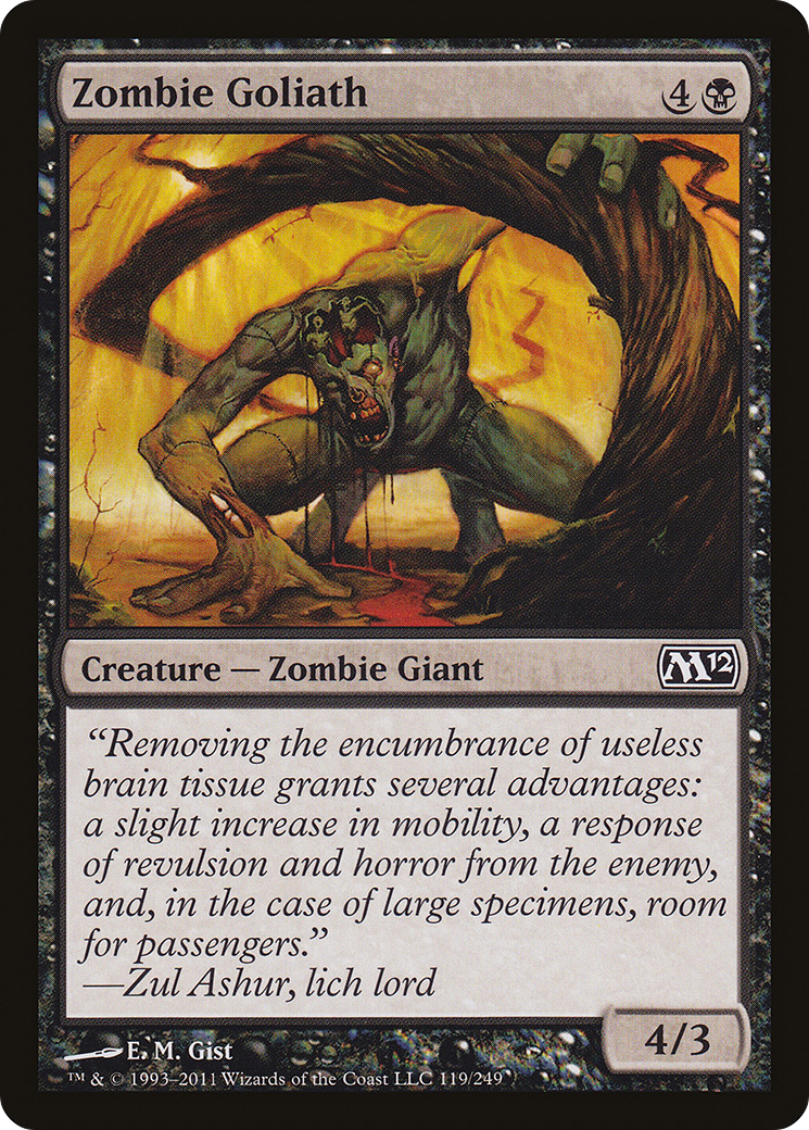 Zombie Goliath (M12-119) [Magic 2012] MTG Single Wizards of the Coast