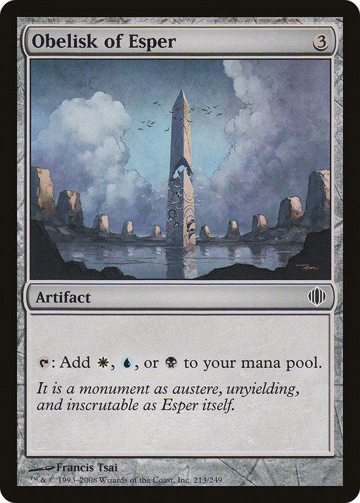 Obelisk of Esper (ALA-213) [Shards of Alara] MTG Single Wizards of the Coast