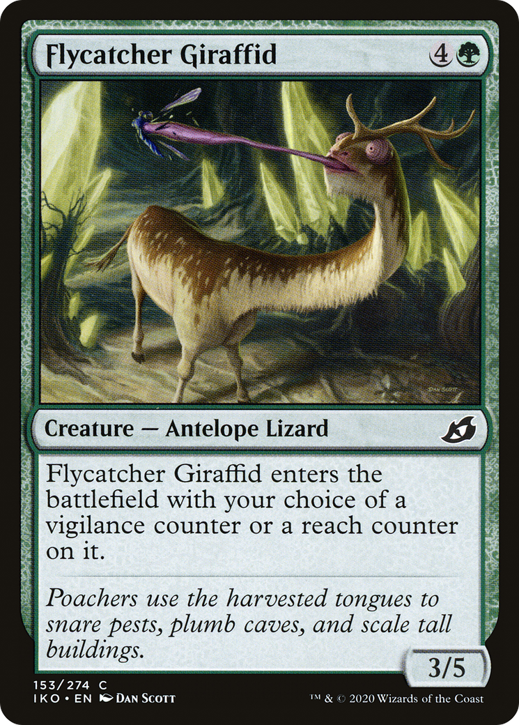 Flycatcher Giraffid (IKO-153) [Ikoria: Lair of Behemoths] Foil MTG Single Wizards of the Coast