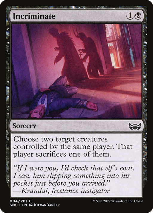 Incriminate (SNC-084) [Streets of New Capenna] MTG Single Wizards of the Coast