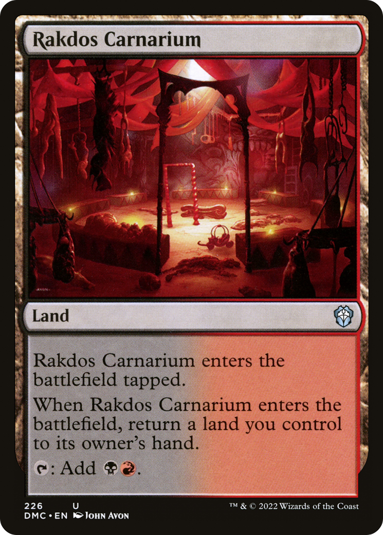 Rakdos Carnarium (DMC-226) [Dominaria United Commander] MTG Single Wizards of the Coast