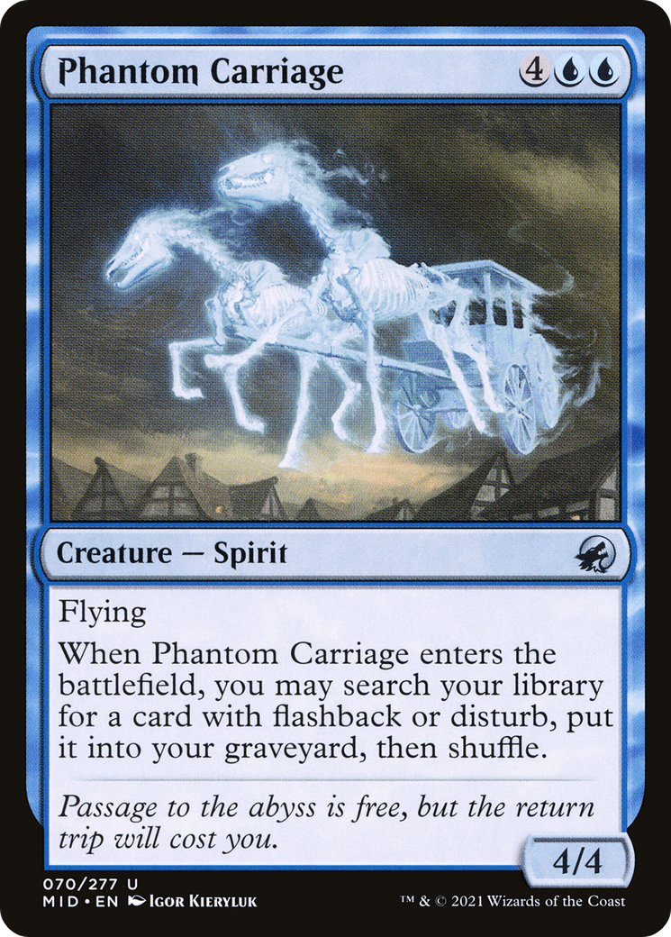 Phantom Carriage (MID-070) [Innistrad: Midnight Hunt] MTG Single Wizards of the Coast