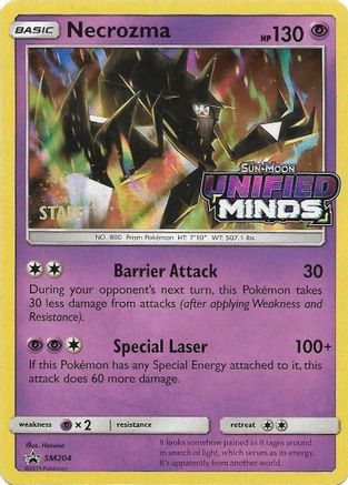Necrozma - SM204 (Prerelease) [Staff] () Holofoil [SM: Black Star Promos] Pokemon Single Pokémon