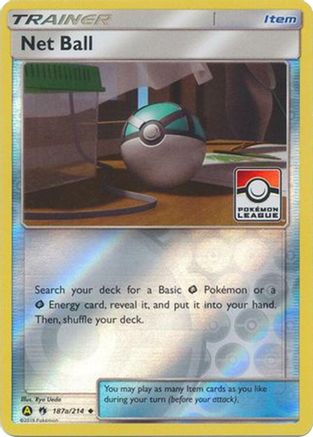 Net Ball (Pokemon League) - 187a/214 (187a/214) Reverse Holofoil [Promos: League & Championship Cards] Pokemon Single Pokémon