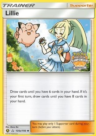 Lillie - 125a/156 (Regional Championships) (/156) Reverse Holofoil [Promos: League & Championship Cards] Pokemon Single Pokémon