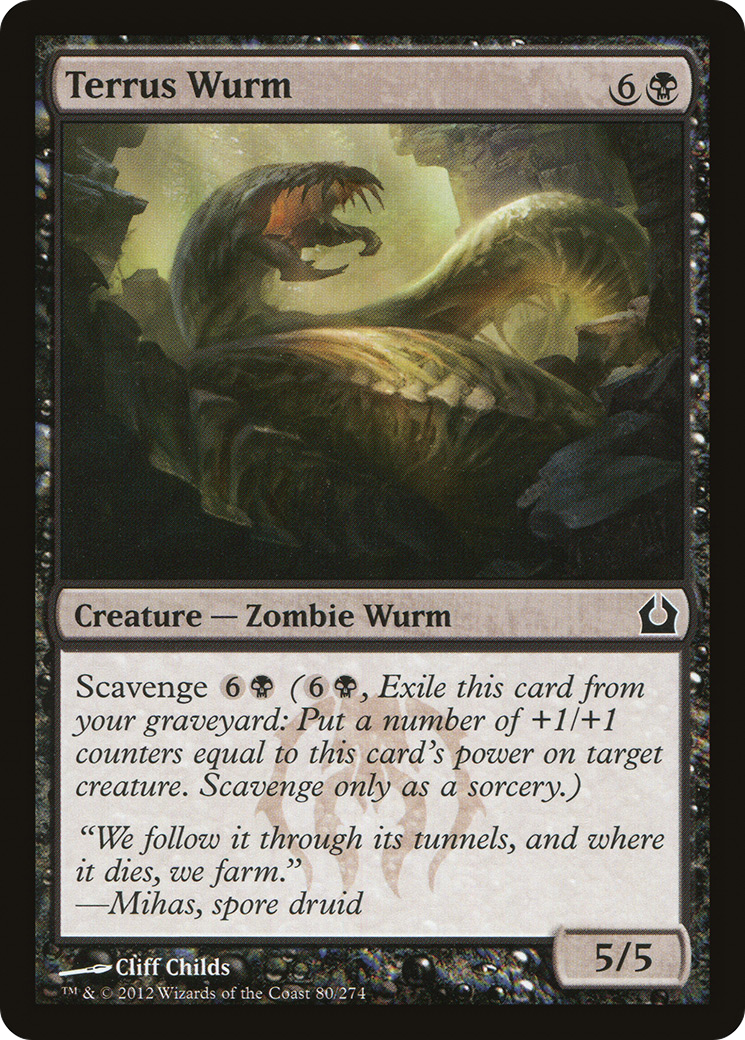 Terrus Wurm (RTR-080) [Return to Ravnica] Foil MTG Single Wizards of the Coast