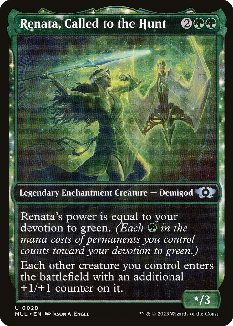 Renata, Called to the Hunt (MUL-028) [Multiverse Legends] (Showcase) Foil MTG Single Wizards of the Coast