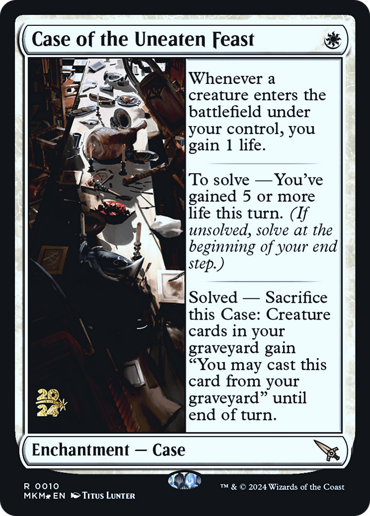 Case of the Uneaten Feast (PRE-010) [Murders at Karlov Manor Promos] Foil MTG Single Wizards of the Coast
