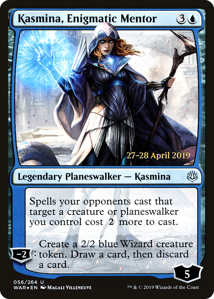 Kasmina, Enigmatic Mentor (PRE-056) [War of the Spark Promos] Foil MTG Single Wizards of the Coast