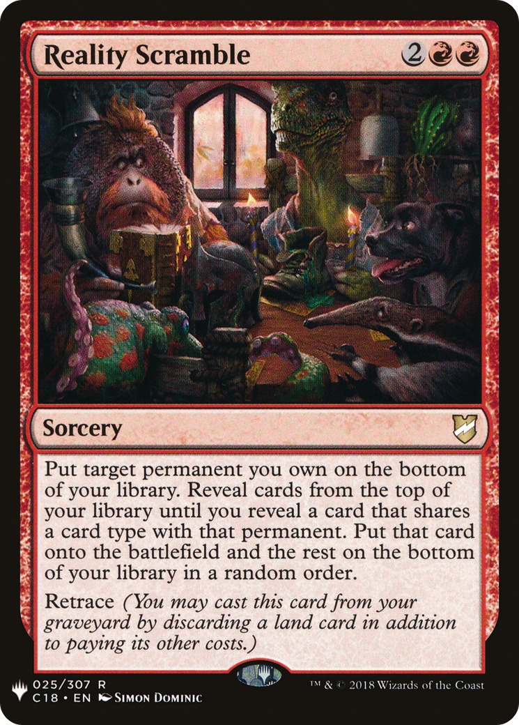 Reality Scramble (LIST-C18-25) [Mystery Booster] The List MTG Single Wizards of the Coast