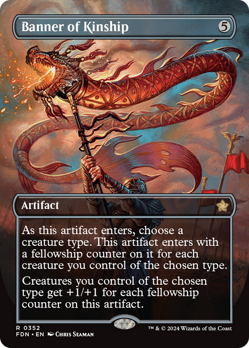 Banner of Kinship (FDN-352) [Foundations] (Borderless) MTG Single Wizards of the Coast