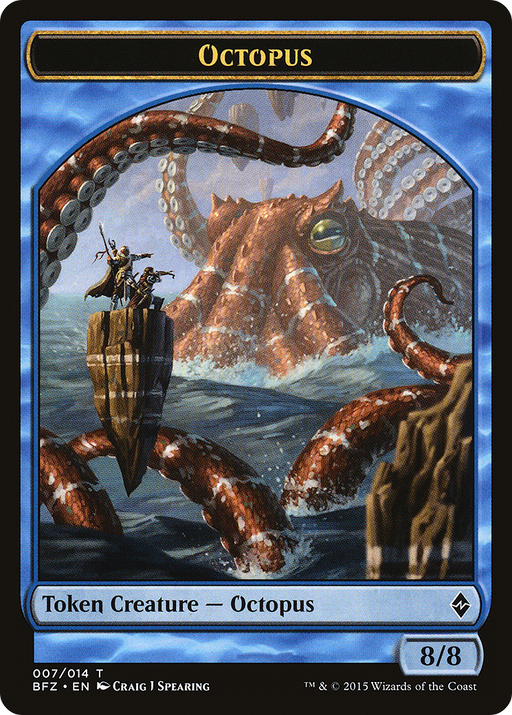 Octopus (BFZ-007) [Tokens] Battle for Zendikar Tokens MTG Single Wizards of the Coast