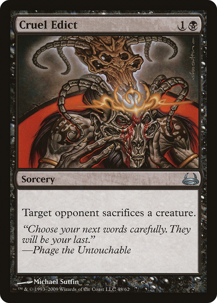 Cruel Edict (DDC-048) [Misc] Duel Decks: Divine vs. Demonic MTG Single Wizards of the Coast