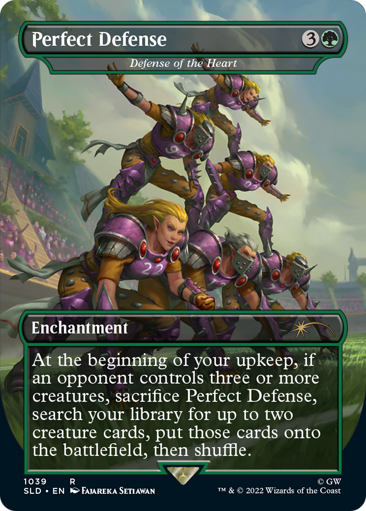 Perfect Defense - Defense of the Heart (SLD-1039) [Secret Lair] Drop (Borderless) Foil MTG Single Wizards of the Coast