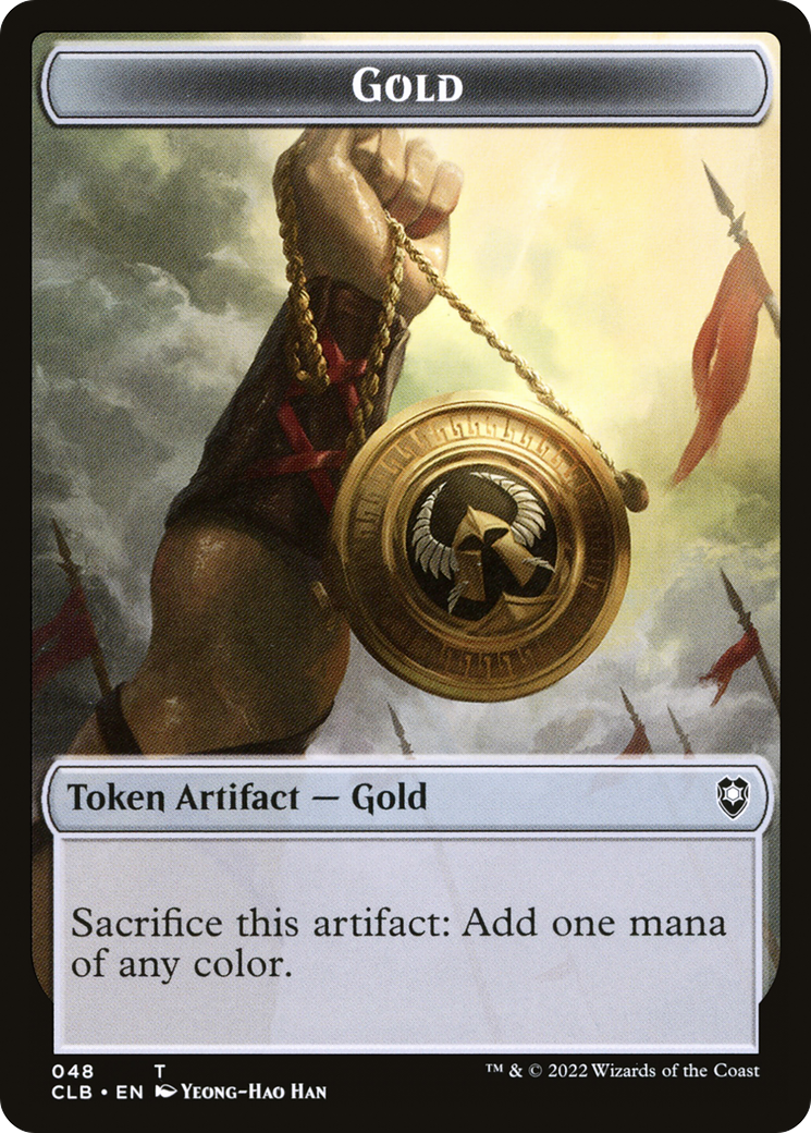 Gold (TCLB-048) [Tokens] Battle for Baldur's Gate Tokens MTG Single Wizards of the Coast