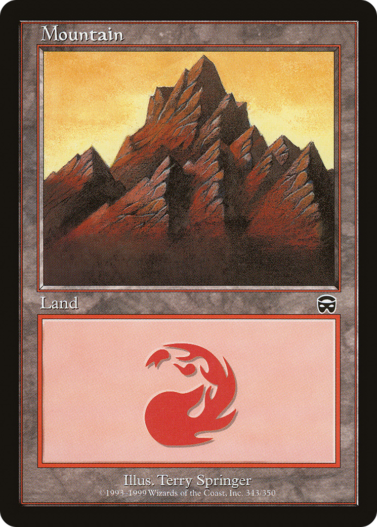 Mountain (MMQ-343) [Mercadian Masques] Foil MTG Single Wizards of the Coast