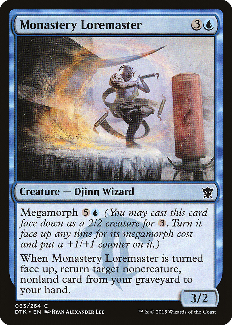 Monastery Loremaster (DTK-063) [Dragons of Tarkir] Foil MTG Single Wizards of the Coast