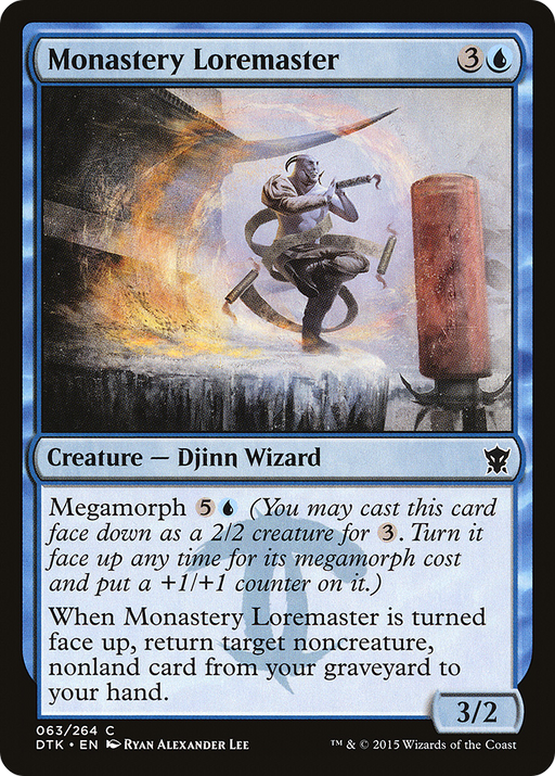 Monastery Loremaster (DTK-063) [Dragons of Tarkir] MTG Single Wizards of the Coast