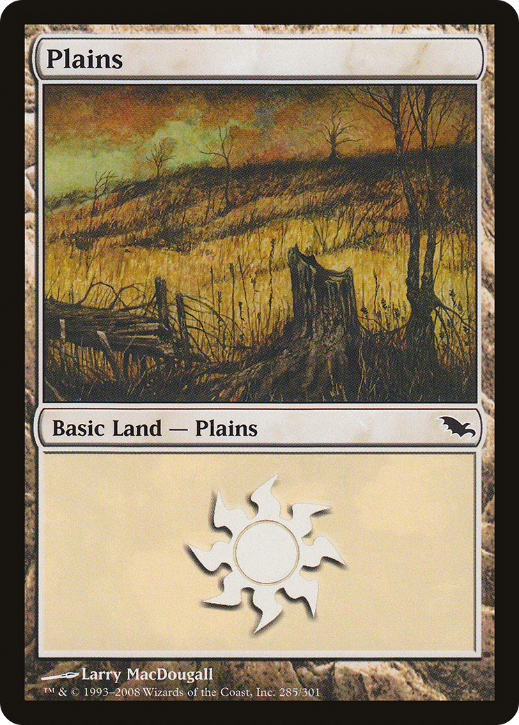 Plains (SHM-285) [Shadowmoor] Foil MTG Single Wizards of the Coast