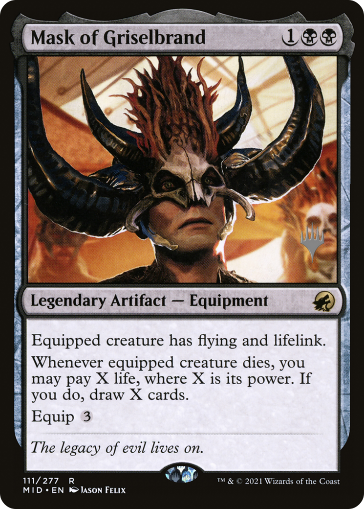 Mask of Griselbrand (PPMID-111) [Innistrad: Midnight Hunt Promos] Foil MTG Single Wizards of the Coast