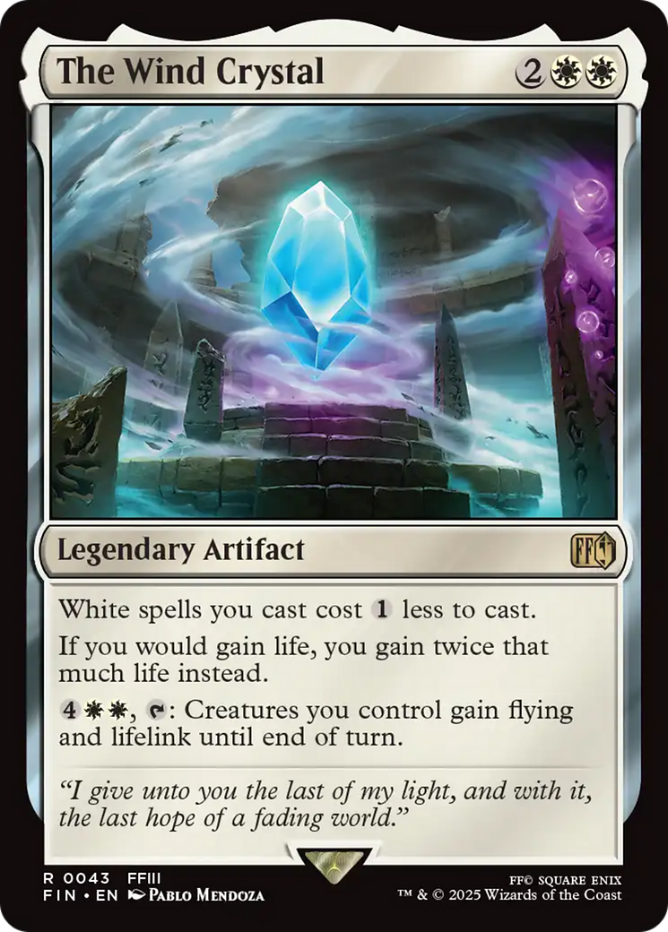The Wind Crystal (FIN-043) [FINAL FANTASY] MTG Single Wizards of the Coast