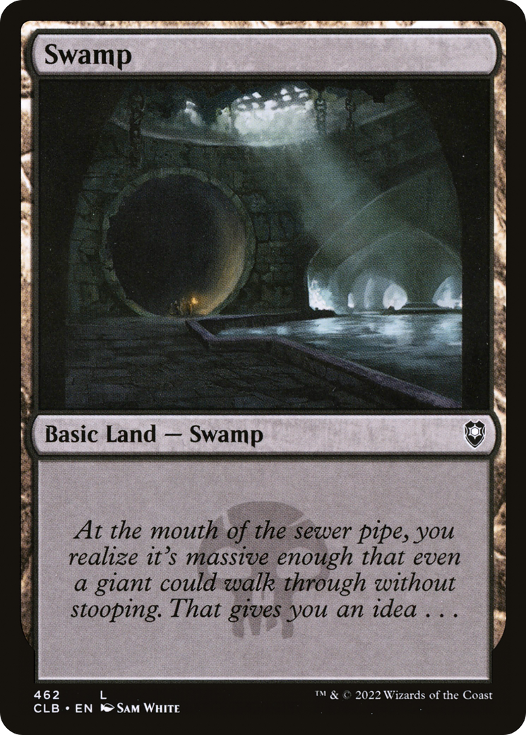 Swamp (CLB-462) [Commander Legends: Battle for Baldur's Gate] Foil MTG Single Wizards of the Coast