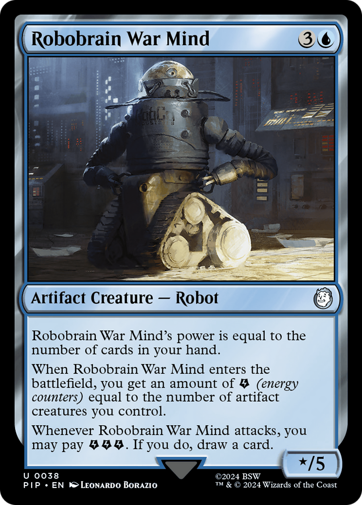 Robobrain War Mind (PIP-038) [Fallout] Foil MTG Single Wizards of the Coast