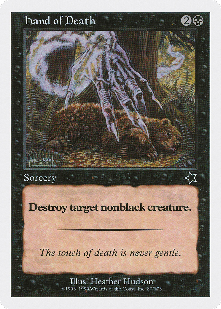 Hand of Death (S99-080) [Misc] Starter 1999 MTG Single Wizards of the Coast