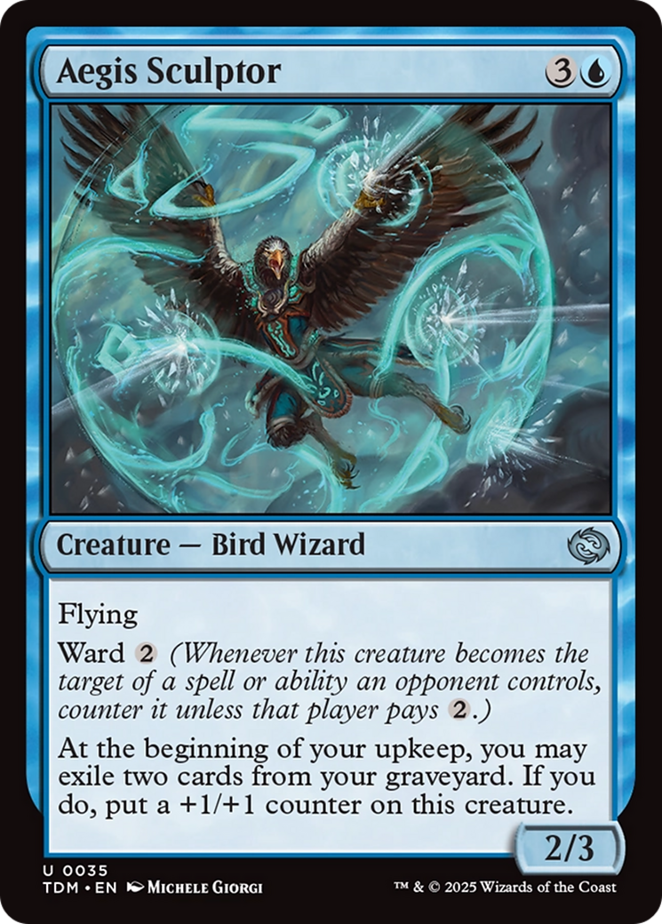 Aegis Sculptor (TDM-035) [Tarkir: Dragonstorm] MTG Single Wizards of the Coast