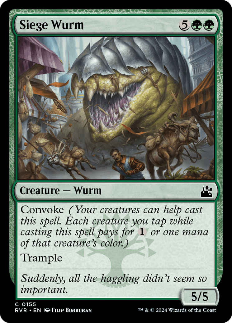 Siege Wurm (RVR-155) [Ravnica Remastered] MTG Single Wizards of the Coast