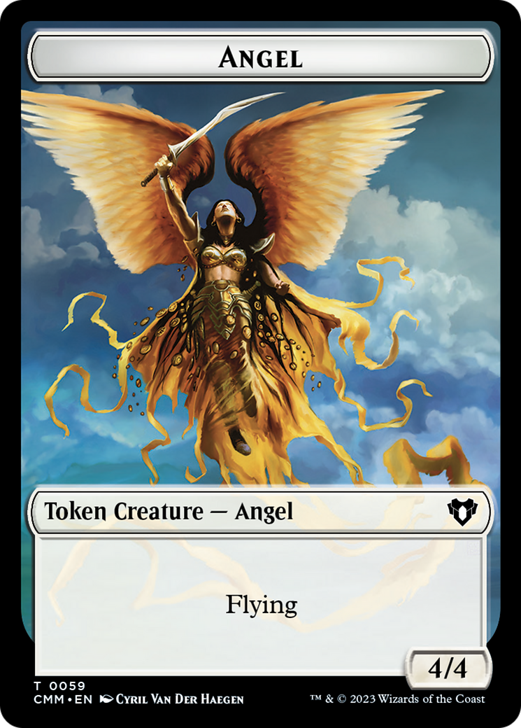 Copy (54) // Angel Double-Sided Token [Tokens] Commander Masters Tokens MTG Single Magic: The Gathering