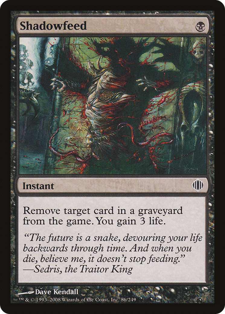 Shadowfeed (ALA-086) [Shards of Alara] Foil MTG Single Wizards of the Coast