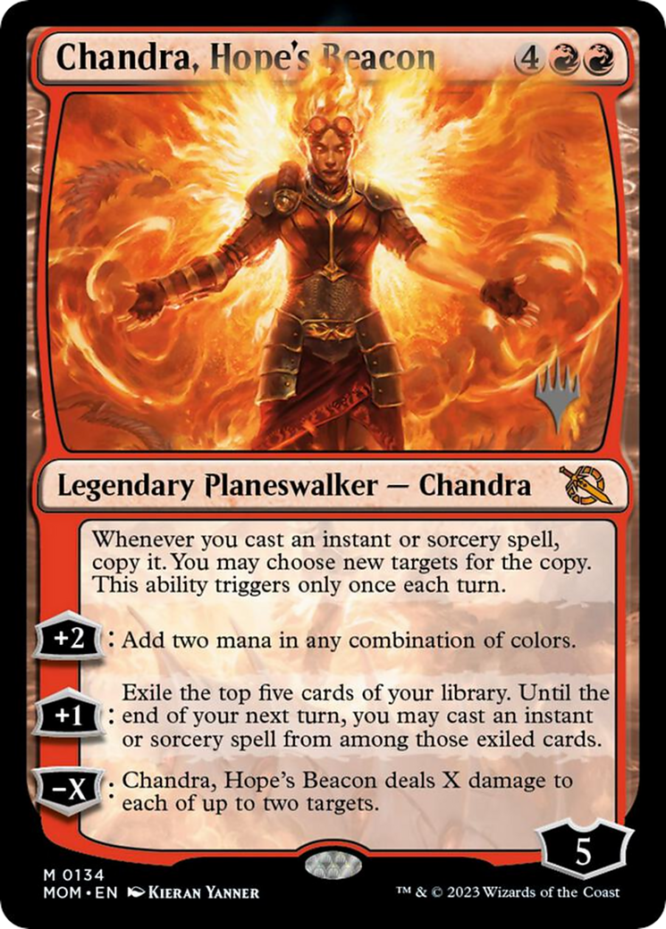 Chandra, Hope's Beacon (PPMOM-134) [March of the Machine Promos] MTG Single Wizards of the Coast