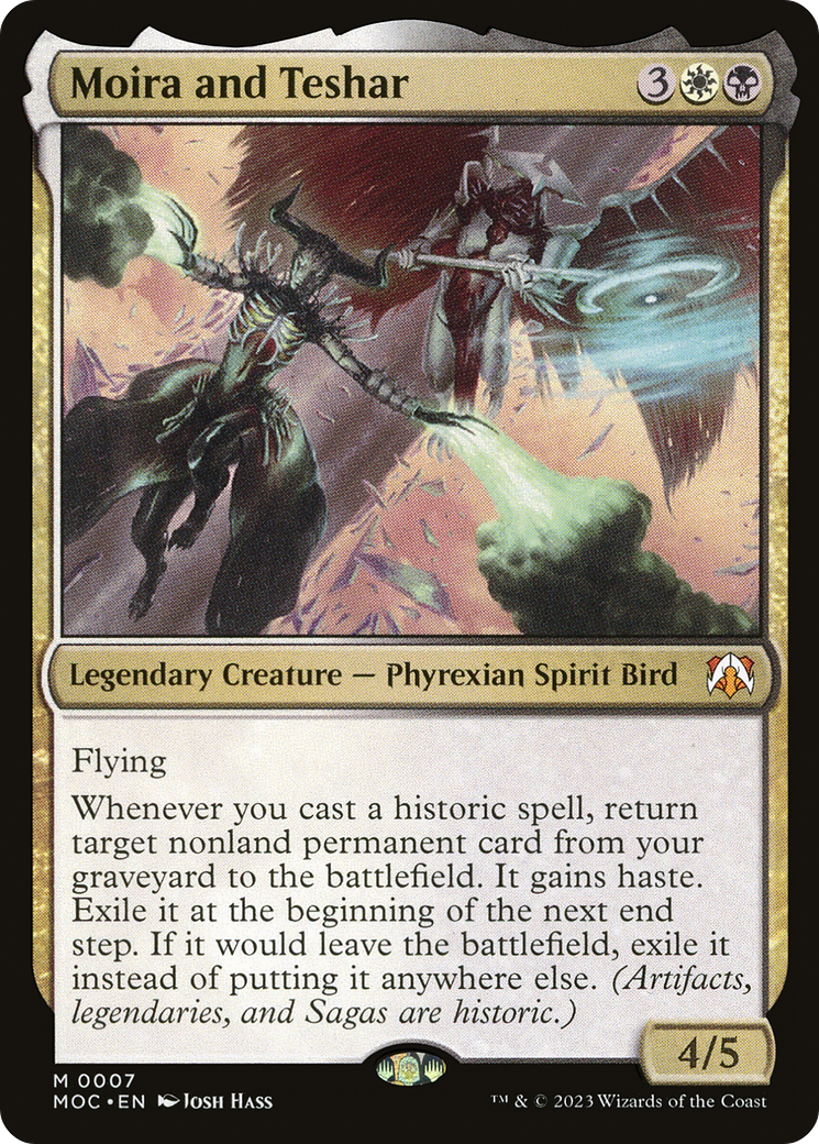 Moira and Teshar (MOC-007) [March of the Machine Commander] Foil MTG Single Wizards of the Coast