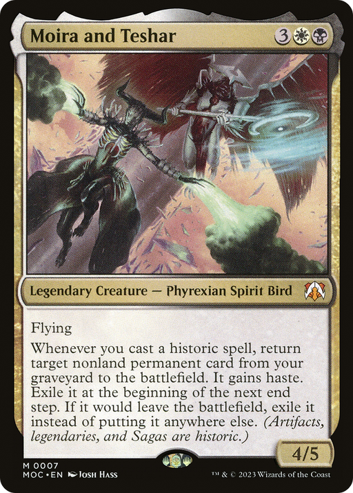 Moira and Teshar (MOC-007) [March of the Machine Commander] Foil MTG Single Wizards of the Coast
