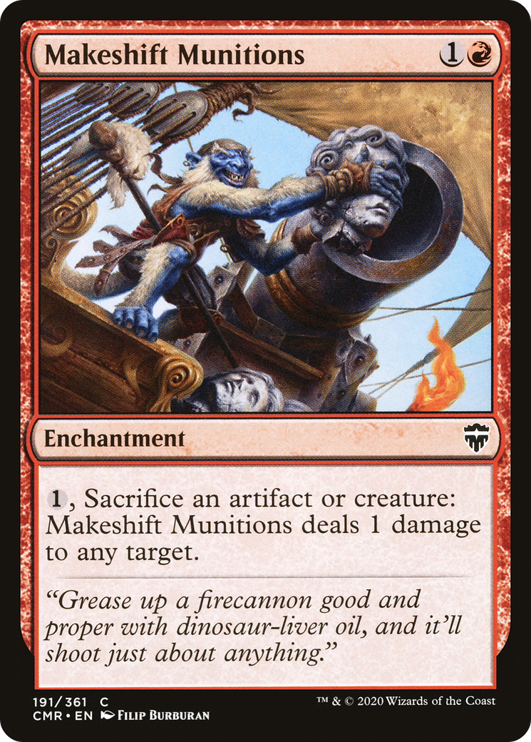 Makeshift Munitions (CMR-191) [Commander Legends] Foil MTG Single Wizards of the Coast
