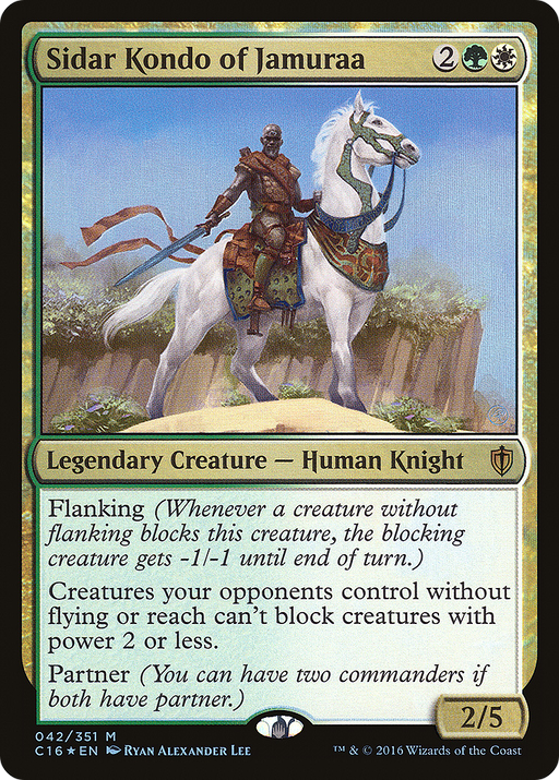 Sidar Kondo of Jamuraa (C16-042) [Commander 2016] Foil MTG Single Wizards of the Coast