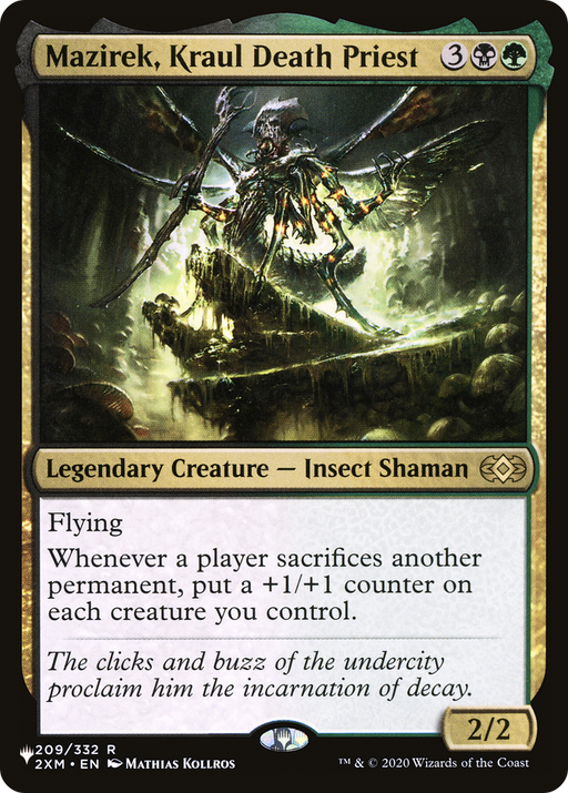 Mazirek, Kraul Death Priest (LIST-209/332) [Mystery Booster] The List MTG Single Wizards of the Coast