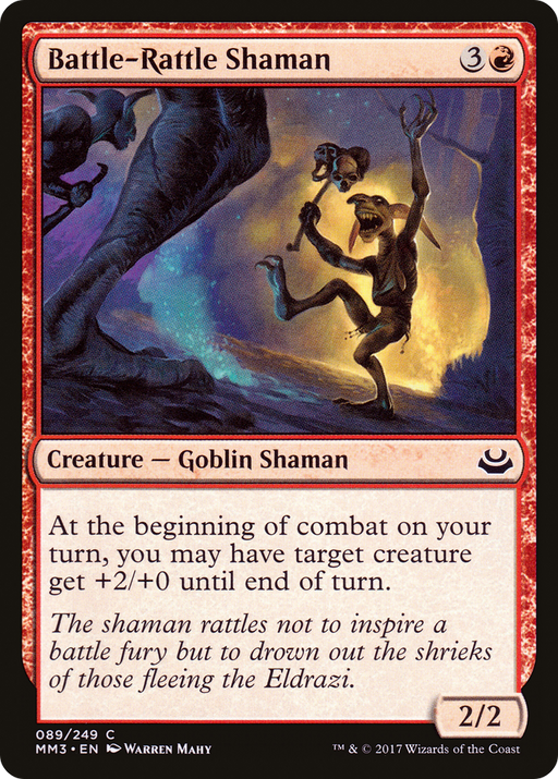Battle-Rattle Shaman (MM3-089) [Modern Masters 2017] MTG Single Wizards of the Coast
