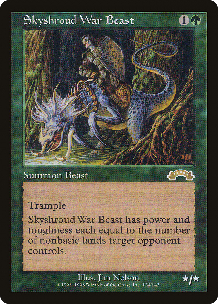 Skyshroud War Beast (EXO-124) [Exodus] MTG Single Wizards of the Coast