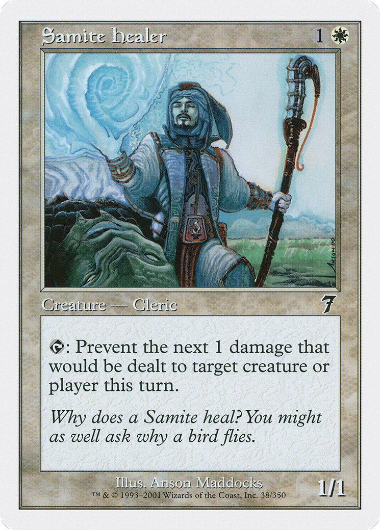 Samite Healer (7ED-038) [7th Edition] MTG Single Wizards of the Coast