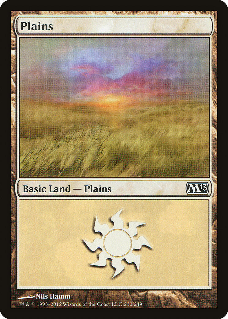Plains (M13-232) [Magic 2013] Foil MTG Single Wizards of the Coast