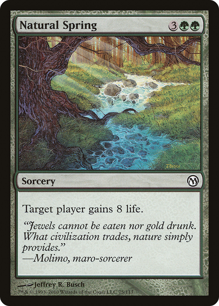 Natural Spring (DPA-075) [Misc] Duels of the Planeswalkers MTG Single Wizards of the Coast