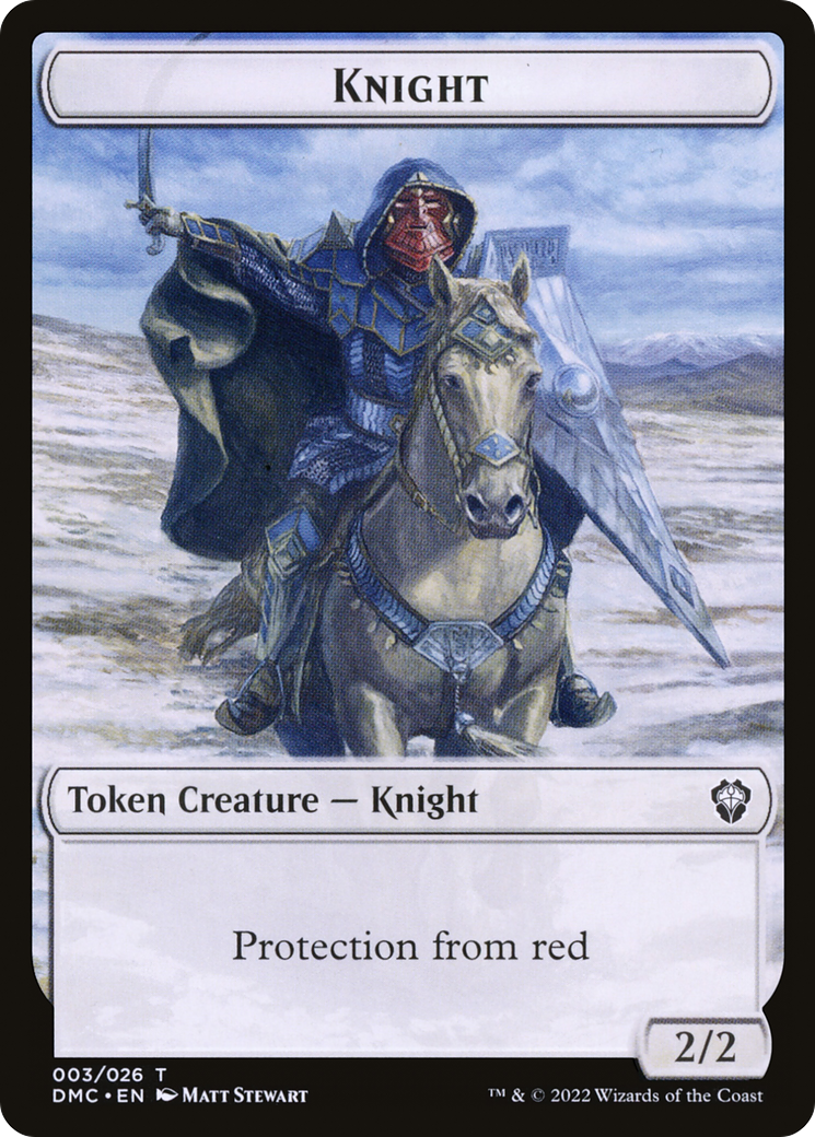 Knight (TDMU-003) [Tokens] Dominaria United Tokens Foil MTG Single Wizards of the Coast