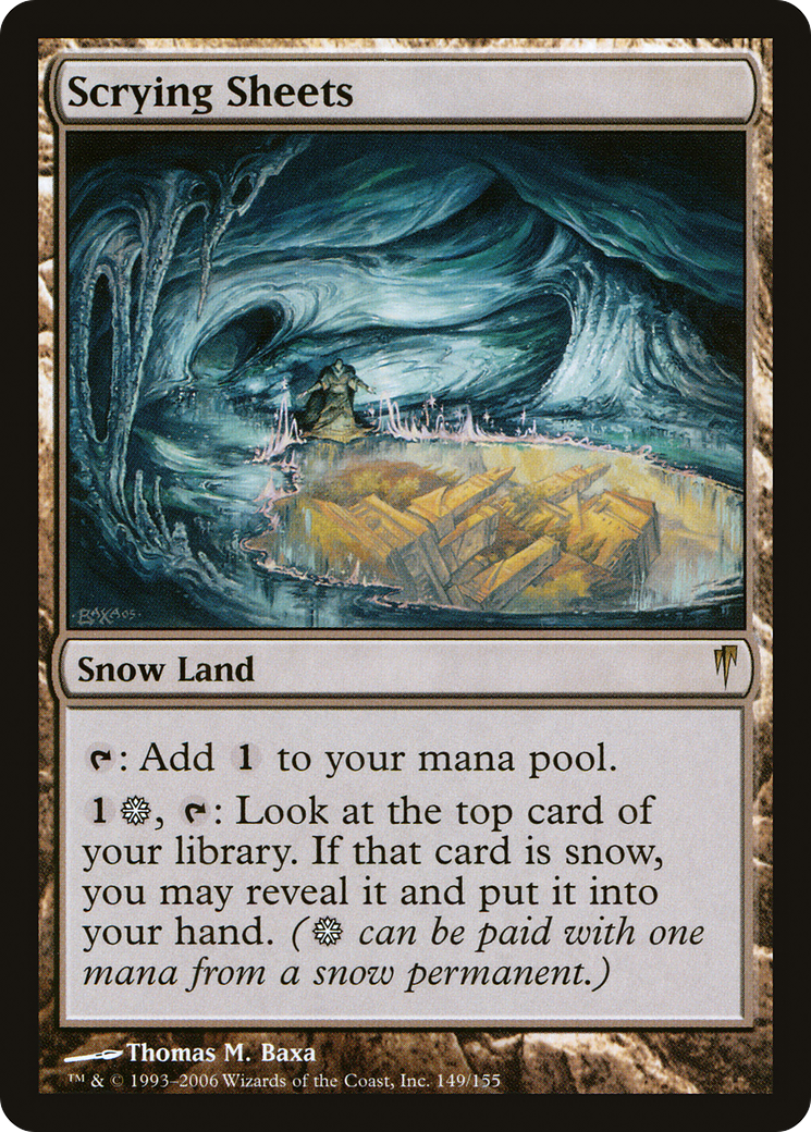 Scrying Sheets (CSP-149) [Coldsnap] Foil MTG Single Wizards of the Coast
