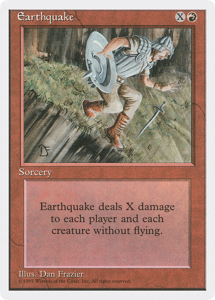 Earthquake (4ED-189) [Fourth Edition] MTG Single Wizards of the Coast