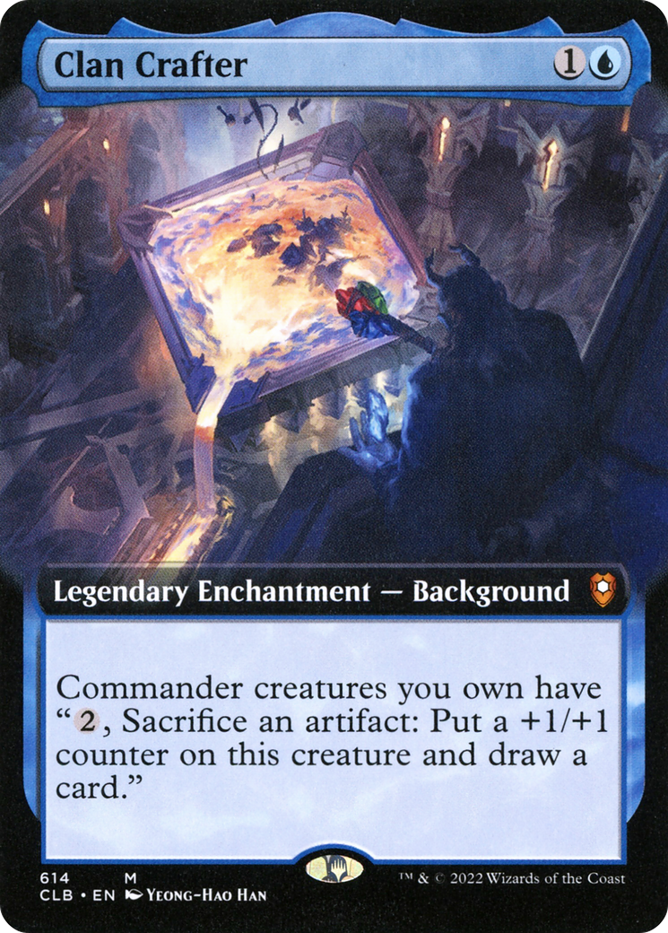 Clan Crafter (CLB-614) [Commander Legends: Battle for Baldur's Gate] (Extended Art) MTG Single Wizards of the Coast