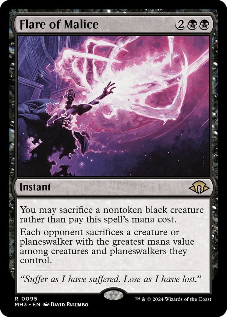 Flare of Malice (MH3-095) [Modern Horizons 3] MTG Single Wizards of the Coast