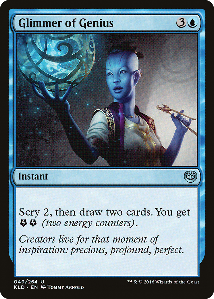 Glimmer of Genius (KLD-049) [Kaladesh] MTG Single Wizards of the Coast