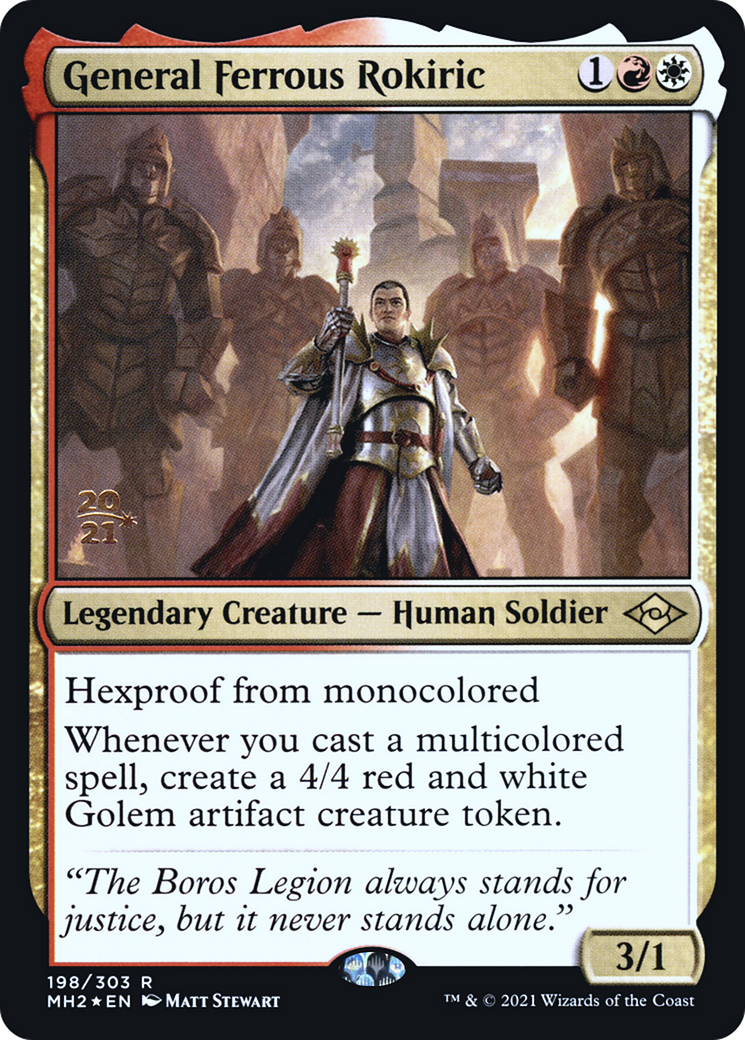 General Ferrous Rokiric (PRE-198) [Modern Horizons 2 Promos] Foil MTG Single Wizards of the Coast